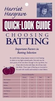 Tapa de Choosing Batting (Quick-Look Guide)