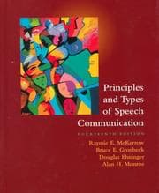 Tapa de Principles and Types of Speech Communication