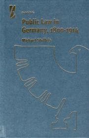 Tapa de Public law in Germany, 1800-1914