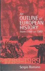 Tapa de An outline of European history from 1789 to 1989