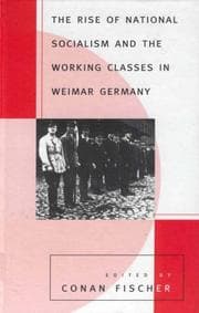 Tapa de The rise of national socialism and the working classes in Weimar Germany