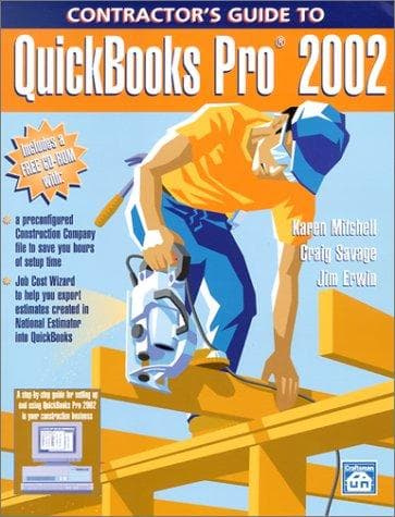 Tapa de Contractor's Guide to Quickbooks Pro 2002