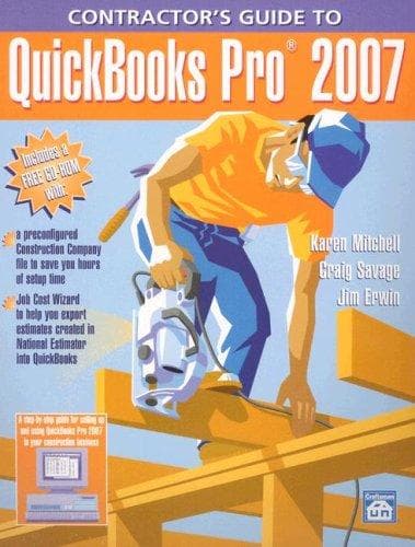 Tapa de Contractor's Guide to Quickbooks Pro 2007