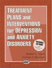 Tapa de Treatment plans and interventions for depression and anxiety disorders