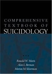Tapa de Comprehensive textbook of suicidology
