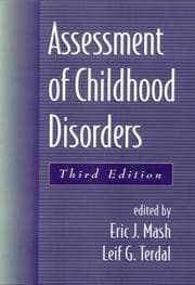 Tapa de Assessment of Childhood Disorders, Third Edition