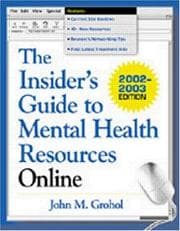 Tapa de The Insider's Guide to Mental Health Resources Online