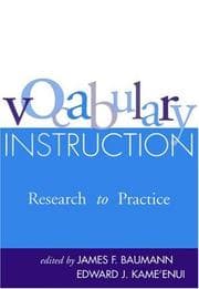 Tapa de Vocabulary Instruction
