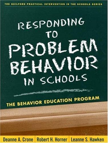 Tapa de Responding to Problem Behavior in Schools
