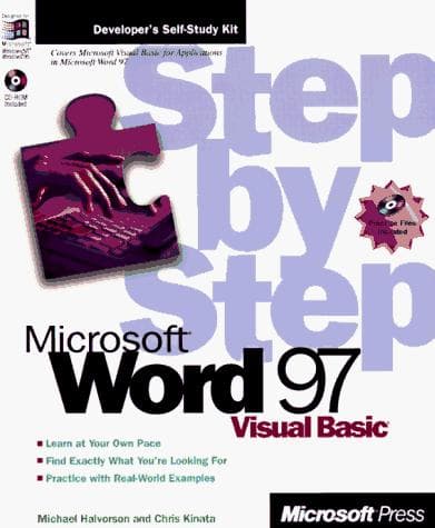 Tapa de Microsoft Word 97 Visual Basic step by step