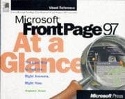 Tapa de Microsoft FrontPage 97 at a glance
