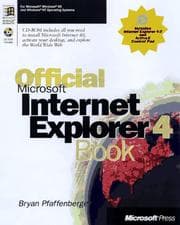 Tapa de Official Microsoft Internet Explorer 4 book