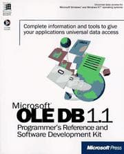 Tapa de Microsoft OLE DB 1.1 programmer's reference and software development kit