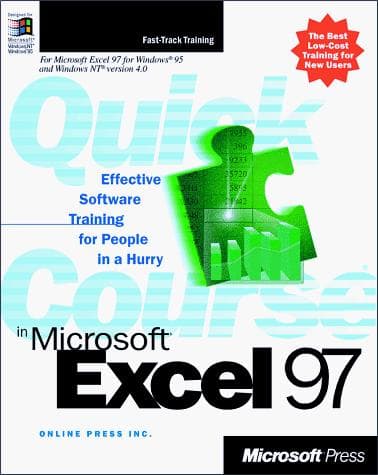 Tapa de Quick course in Microsoft Excel 97