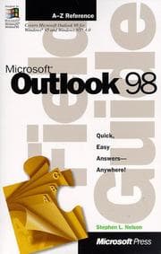 Tapa de Microsoft Outlook 98 field guide