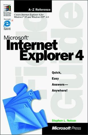 Tapa de Microsoft Internet Explorer 4 field guide