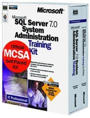 Tapa de Microsoft SQL Server 7.0 system administration training
