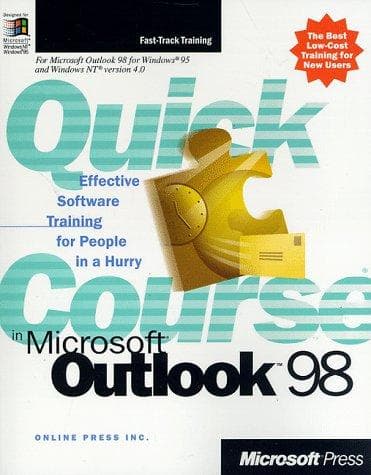 Tapa de Quick course in Microsoft Outlook 98
