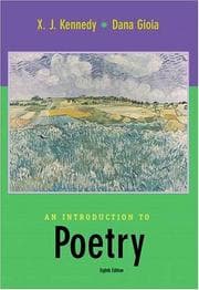 Tapa de An Introduction to Poetry