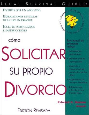 Tapa de Como Solicitar Su Propio Divorcio