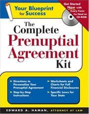 Tapa de Complete Prenuptial Agreement Kit (Book & CD-ROM) (Write Your Own Prenuptial Agreement)