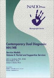 Tapa de Contemporary dual diagnosis MH/MR service models