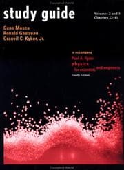 Tapa de Study Guide Volumes 2 and 3 for Physics, Fourth Edition (Physics 4 & 3)