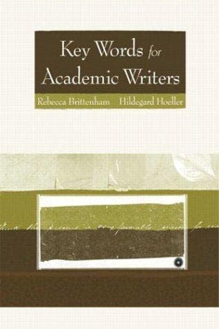 Tapa de Key words for academic writers
