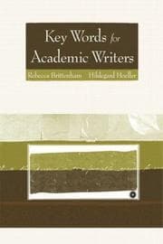 Tapa de Key words for academic writers