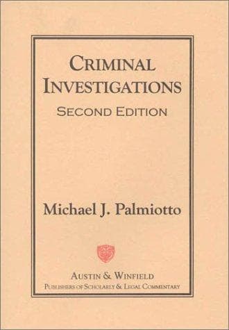 Tapa de Criminal investigation