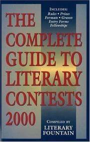 Tapa de Complete Guide to Literary Contests, 2000