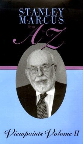 Tapa de Stanley Marcus from A-Z