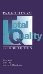 Tapa de Principles of total quality