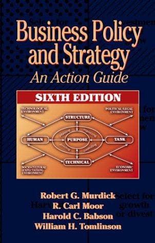 Tapa de Business Policy and Strategy
