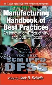 Tapa de Manufacturing Handbook of Best Practices