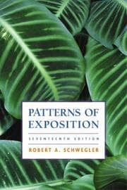 Tapa de Patterns of exposition
