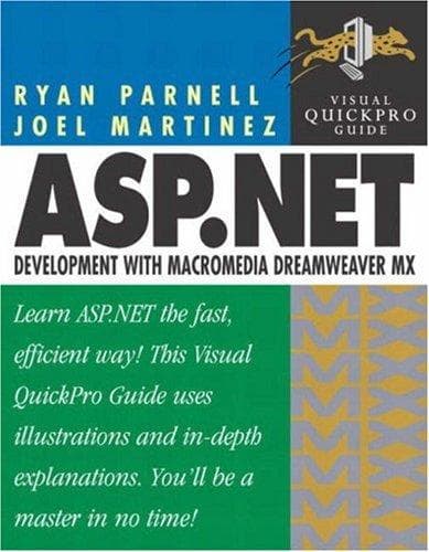 Tapa de ASP.NET Development with Dreamweaver MX
