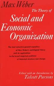 Tapa de Theory of Social and Economic Organization