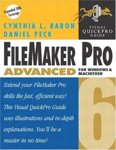 Tapa de FileMaker pro 6 advanced for Windows and Macintosh
