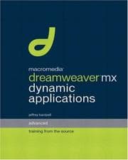 Tapa de Macromedia Dreamweaver MX Dynamic Applications