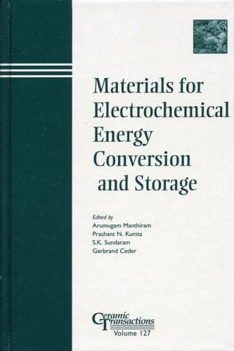 Tapa de Materials for electrochemical energy conversion and storage