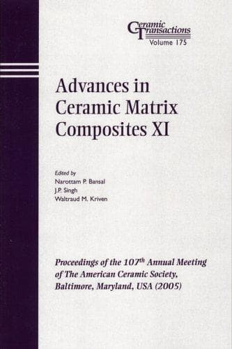 Tapa de Advances in Ceramic Matrix Composites XI (Ceramic Transactions Series)