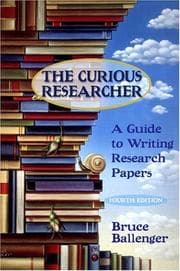 Tapa de The curious researcher