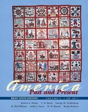 Tapa de America Past and Present, Brief Edition, Volume I
