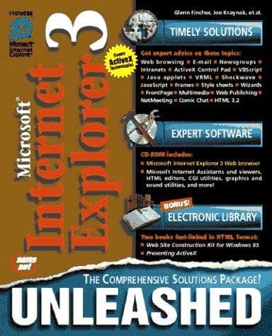 Tapa de Microsoft Internet Explorer 3.0 unleashed