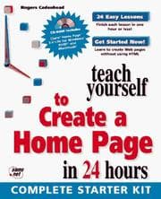 Tapa de Teach yourself to create a home page in 24 hours