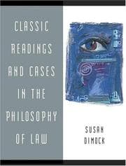Tapa de Classic readings and cases in philosophy of law