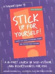 Tapa de A teacher's guide to Stick up for yourself!
