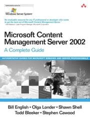 Tapa de Microsoft Content Management Server 2002