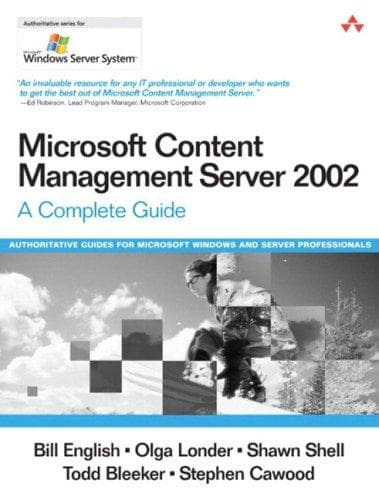 Tapa de Microsoft Content Management Server 2002